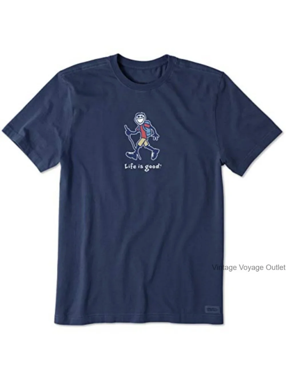 Men's 100% Cotton Short Sleeve Crew Neck Graphic T-Shirt Hiking Jake Crusher Tee
